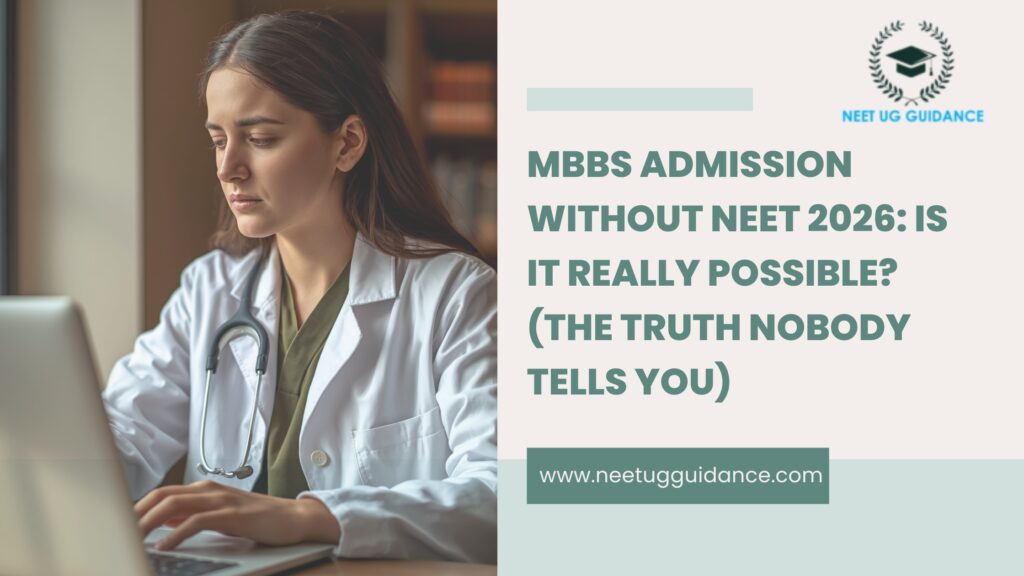 MBBS Admission Without NEET 2026 Truth